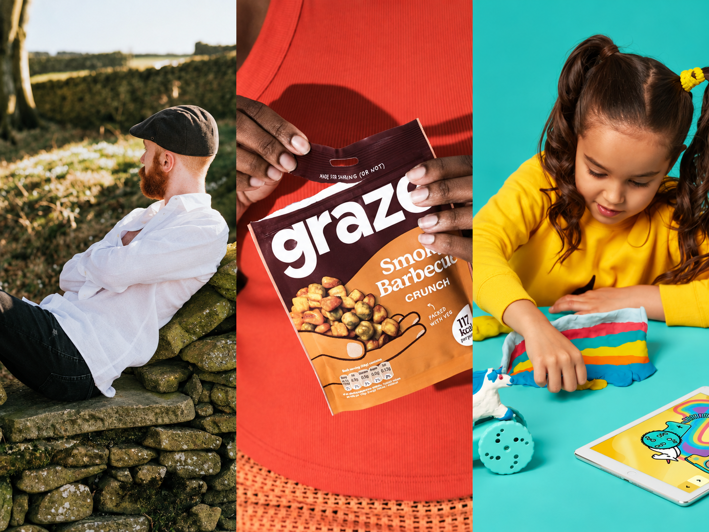 Brand photography from three of our Magento clients: Dundas London, Graze and Technology Will Save Us