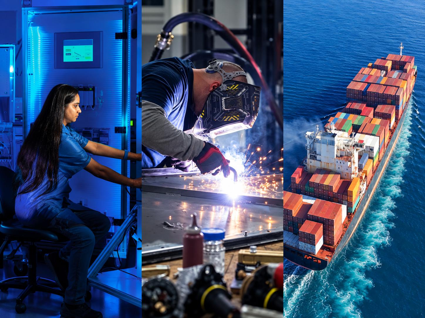 Brand photography from three of our Software Development clients: Radwell, CORE Transformers and Bansard International