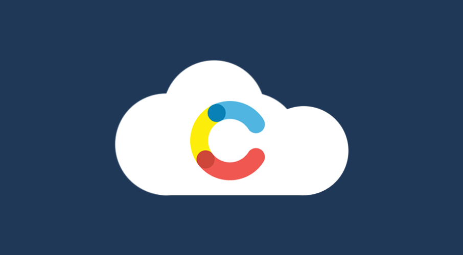 Contentful logo on a navy background
